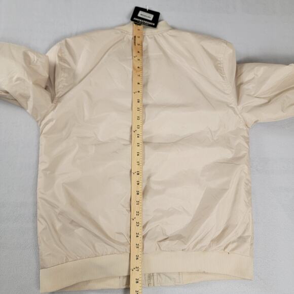 CLSC Mens Sucks to Suck Varsity Script Jacket 'LA' Beige Sz M NWT (685) - Picture 7 of 9